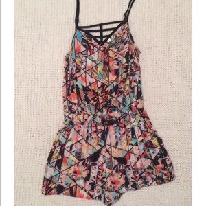 Printed Romper